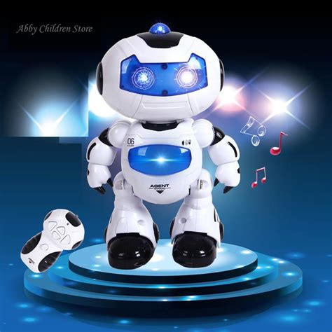 RC Robot Toy Remote Control Musical Electronic Toy Walk Dance Lightenning Robot Christmas ...