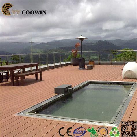 Wpc Wood Plastic Swimming Pool Deck Flooring Around Pool China