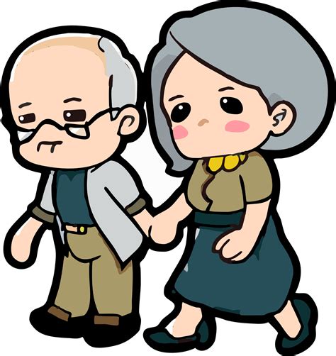 Old Age Clip Art Elderly People Cartoon Png Transparent Png Full