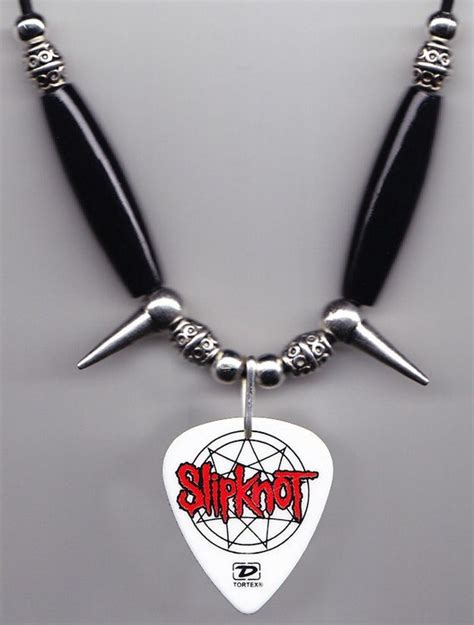 Slipknot James Root 4 Guitar Pick Necklace 2004 Tour Etsy