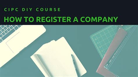 How To Register A Company Cipc Diy Lesson Course Overview Youtube