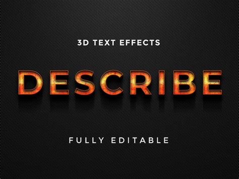 Premium Psd Free Psd Creative Editable Text Effect Design