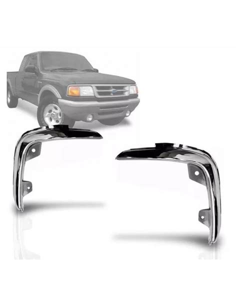 Aro Moldura Farol Ford Ranger 94 95 96 97 Cromado Unidade