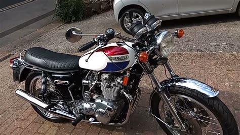 1975 Triumph Trident T160 Walk Round And Ride Out On A Hot Day Youtube