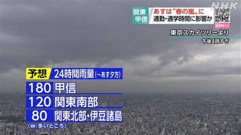 関東甲信 29日は荒れた天気に 通勤通学の交通影響など注意｜nhk 首都圏のニュース