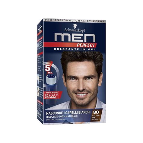 Schwarzkopf Men Perfect Colorante In Gel 80 Castano Nero Naturale