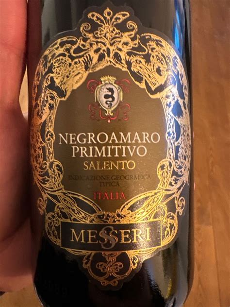 2021 Angelo Rocca Figli Messeri Negroamaro Primitivo Salento IGT