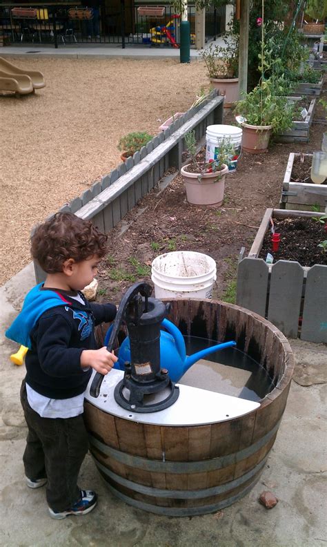 Exploring The Outdoor Classroom Barrel Pumps In The Outdoor Classroom