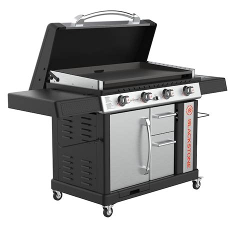 Blackstone 36 Culinary Pro Cabinet 4 Burner Liquid Propane Flat Top Grill In The Flat Top