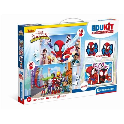 Clementoni Edukit Spidey Coffret Apprentissage En Puzzles