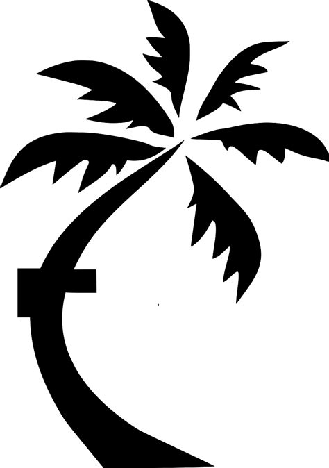 Svg Tropical Arbre Noix De Coco Oc An Image Et Ic Ne Svg Gratuite