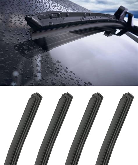 Amazon AOCISKA 4 Pieces Windshield Wiper Blades Refills Car Wiper