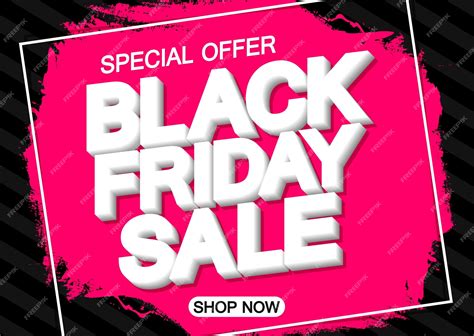 Premium Vector Black Friday Sale Poster Design Template Or Banner For Shop And Online Store