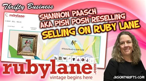 Selling On Ruby Lane With Pish Posh Reselling Thrifty Business 1220