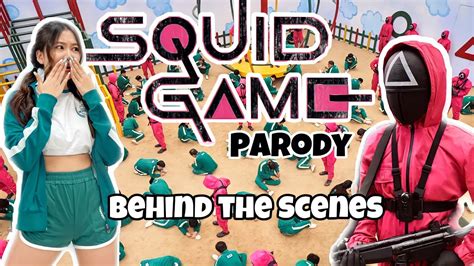 Squid Game Parody Behind The Scenes Vlog Ft T1t5 And N4t1 Youtube