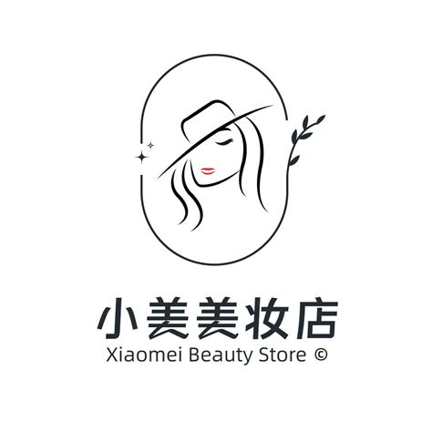 手绘简约美妆店铺电商logo标志 美图设计室海报模板素材大全