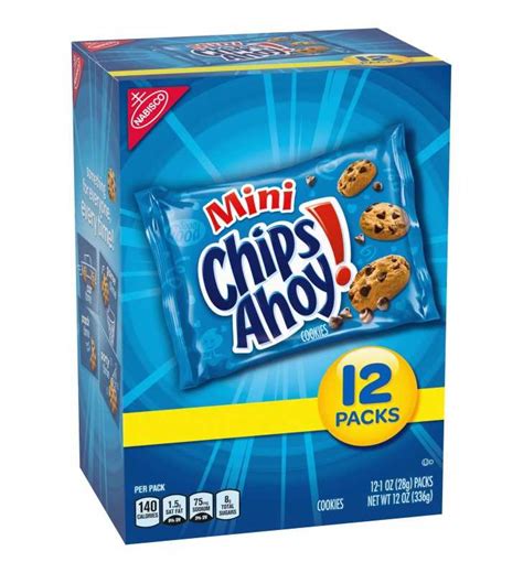 CHIPS AHOY Mini Chocolate Chip Cookies 12 1 Oz Packs