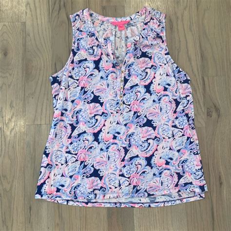 Lilly Pulitzer Tops Lilly Pulitzer Essie Top Poshmark