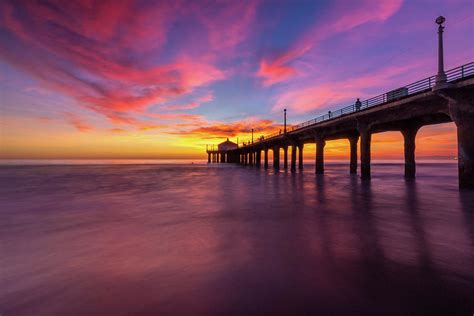 Manhattan Beach Sunset, Manhattan Beach Sunset | Manhattan beach, Beach ...