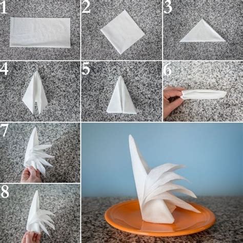 Como Dobrar Guardanapo De Papel Ideias Artesanato Passo A Passo