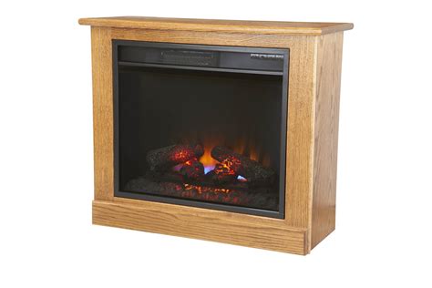 Portable Fireplace Heater on Casters from DutchCrafters Amish