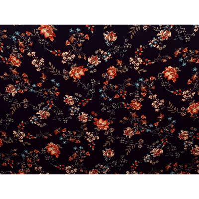 Tissu Voile De Viscose Fleurs Boh Me Mercerie En Ligne The Sweet