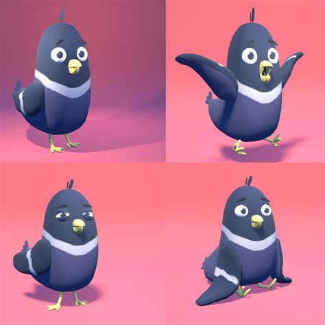 Created a lowpoly bird for my animated series : r/blender