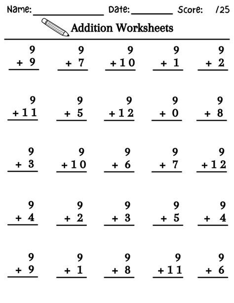 12 Printable Addition Worksheets Numbers 1 12 Addition Worksheets Printable Math Worksheets