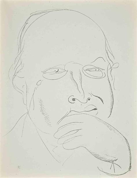 Raoul Dufy Study For Self Portrait Original Lithograph By Raoul