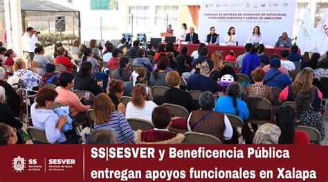 BOLETÍN SS SESVER y Beneficencia Pública entregan apoyos