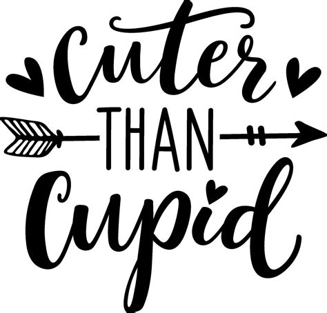 Cuter Than Cupid Svg Cut File Png Eps  Valentines Etsy