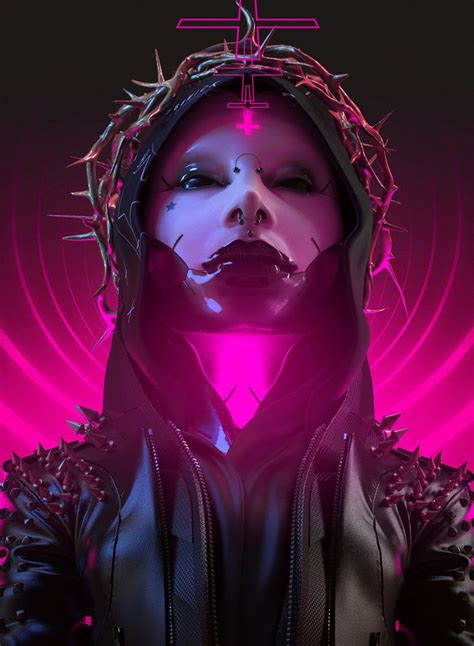 Artstation Fm F Cking Music Sick 666mick Cyberpunk Art Cyberpunk Aesthetic Satanic Art