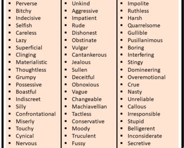 adjectives of Negative Personality Archives - EngDic