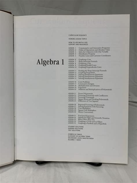 Math U See Algebra 1 Instruction Pack Scaihs South Carolina