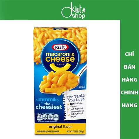 Nui Phô Mai Kraft Macaroni And Cheese Original Flavor 206g Shopee Việt Nam