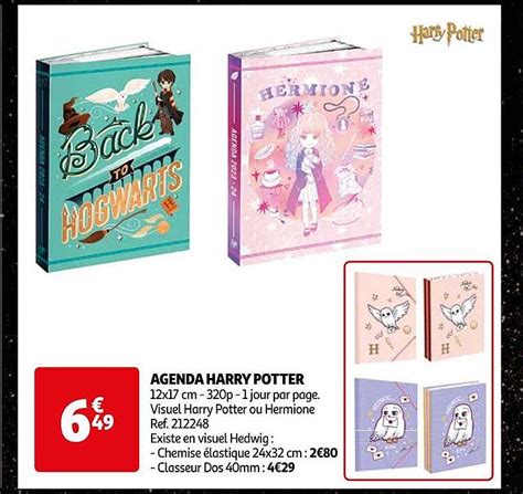 Promo Agenda Harry Potter Chez Auchan ICatalogue Fr