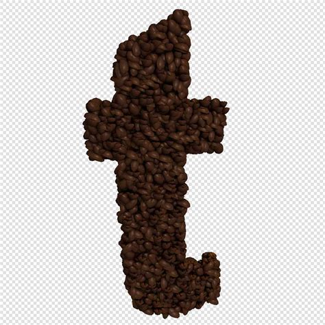 Coffee Bean Alphabets Transparent Png