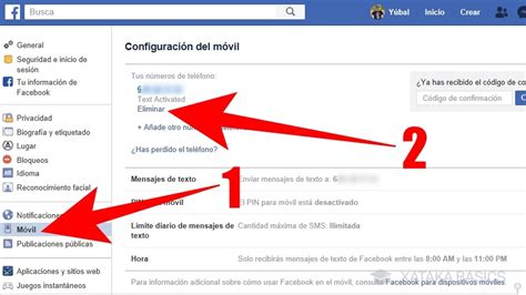 Cómo eliminar tu número de teléfono de Facebook