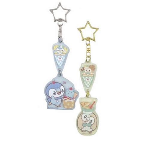 Pokemon 2024 Piplup Rowlet Poke Peace Sweets Shop Set Of 2 Acrylic