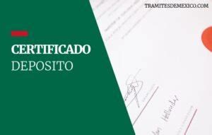 Certificado De Deposito