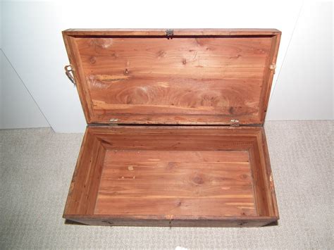 Vintage Small Cedar Chest With Dovetailed Corners Etsy