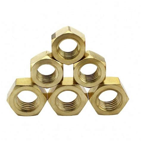 Hexagonal Brass Hex Nut For Hardware Fitting Size 25 Mm Od At Rs