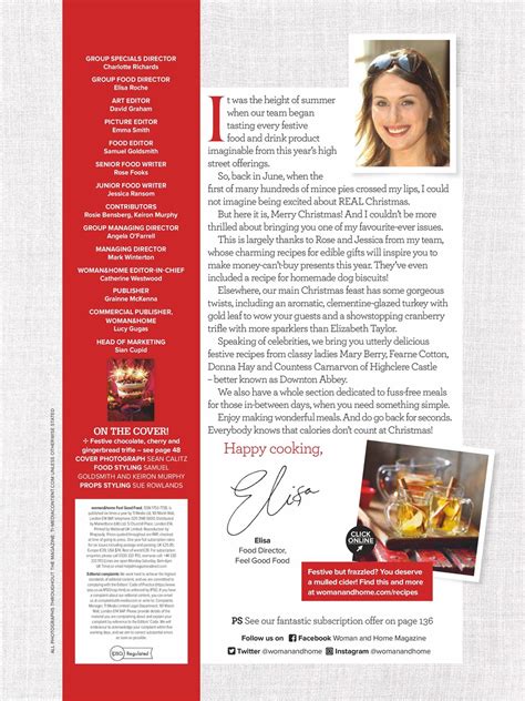 Woman And Home Feel Good Food Magazine December 2019 Back Issue