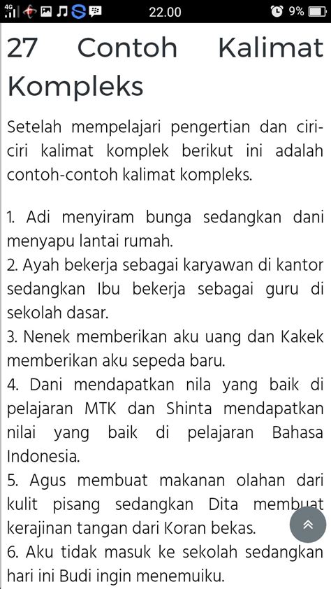 5 Contoh Kalimat Kompleks - Contoh Resource