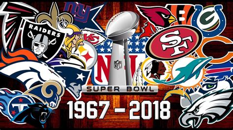 NFL All Super Bowl Winners 1967-2018 - YouTube