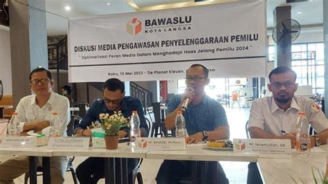 Panwaslih Langsa Diskusi Dengan Wartawan Terkait Optimalisasi Peran