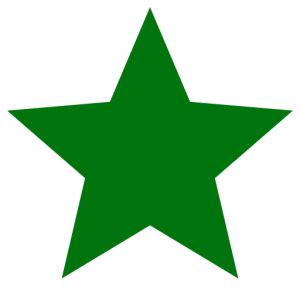 Cone De Estrela Verde