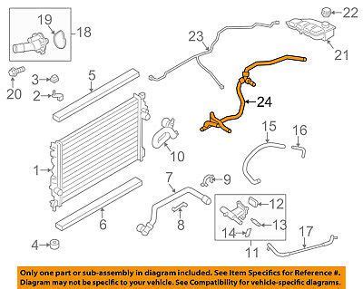 FORD OEM Escape Radiator Coolant Recovery Tank Bottle Overflow Hose