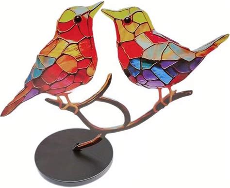 Amazon Yifare Metal Birds Yifare Metal Birds Craft Statue