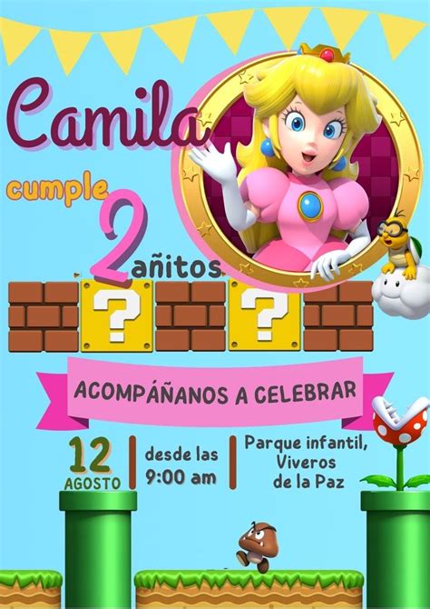 Princess Peach Invitation